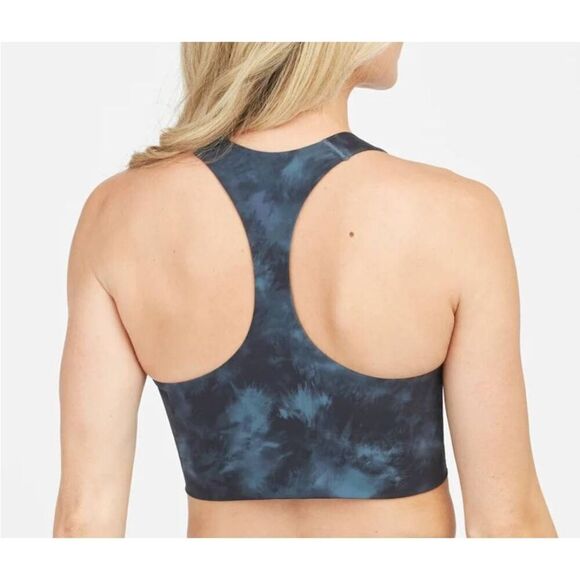 Spanx Printed Longline Medium Impact Sports Bra Size XS - Picture 2 of 8